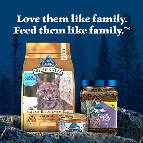 Miniatura 9 de Blue Buffalo Wilderness Alimento seco natural con alto contenido de proteínas, sin granos para gatos adultos, control de peso, pollo, bolsa de 11
