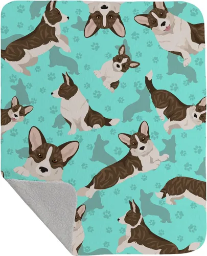 Miniatura 52 de Caroline's Treasures MLM1042LQB Airedale Terrier - Manta acolchada de 50 x 60 pulgadas, diseño de ilustraciones para cama, sofá, suave y ligera