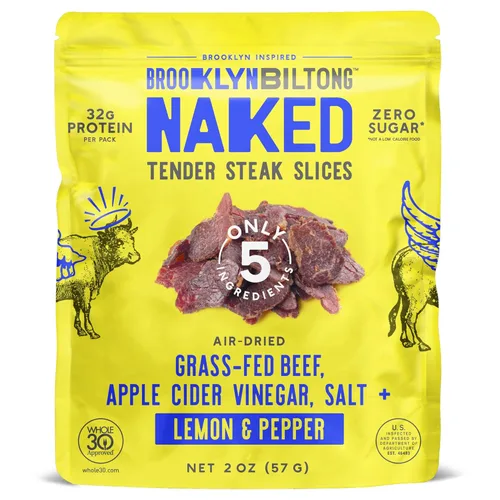 Miniatura 8 de Brooklyn Biltong Regalo de carne seca de res para hombres (Paquete de caja de regalo Biltong de 7) – Carne de res saludable alimentada con pasto