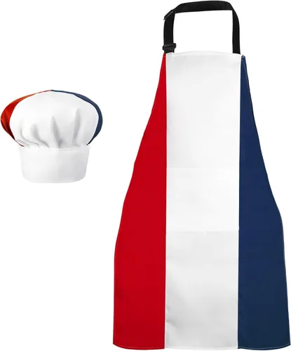 Miniatura 8 de SATINIOR - Delantal italiano y sombrero de chef para mujeres y hombres, disfraz italiano, babero de tela, delantal de bandera de Italia