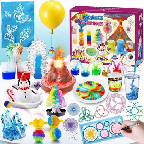 Miniatura 7 de UNGLINGA Kit de Ciencia de 33 Experimentos para Niños, Juguetes STEM para Proyectos Científicos, Regalos Educativos de Química para Niños y Niñas