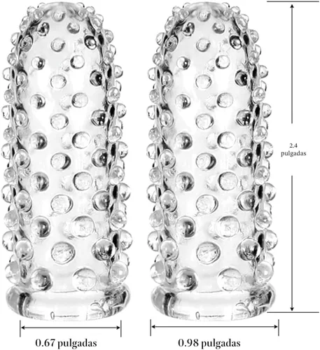 Miniatura 7 de 2 piezas de accesorios para vibrador de dedo para adultos, funda para dedo, vagina, clítoris, pezón, estimulador de punto G, juguetes sexuales