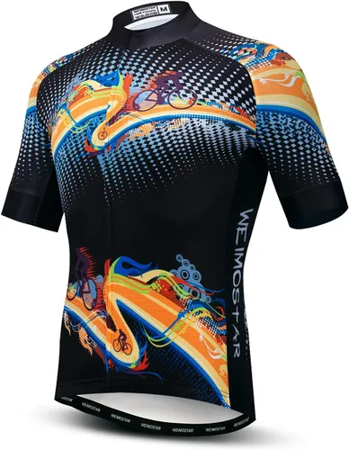 Miniatura 18 de Hotlion Verano Ciclismo Jersey Hombres Mountain Bike Jersey Secado rápido Bicicleta Camisa Manga Corta Ciclismo Ropa 1CF0166