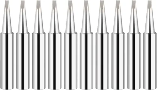 Puntas de soldador 900M-T Punta de repuesto de hierro de soldadura Bits compatibles con Hakko, Radio Shack, Atten, Quick, Aoyue, Yihua, Estación de