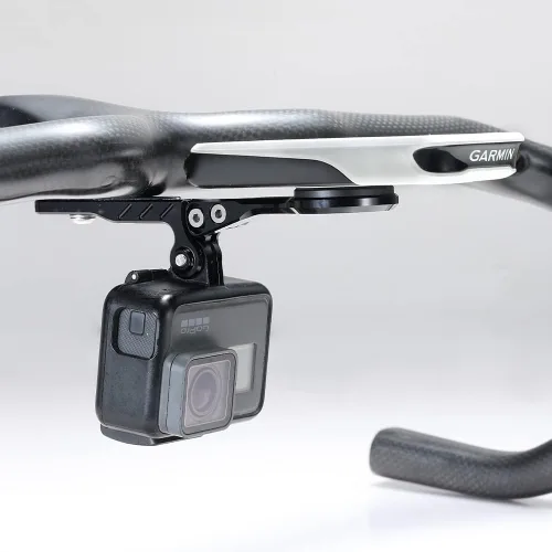 Miniatura 2 de Cestbon Soporte delantero ajustable para bicicleta Garmin Edge Wahoo Elemnt Bryton Rider Stages Dash compatible con manillar integrado Aero, montaje