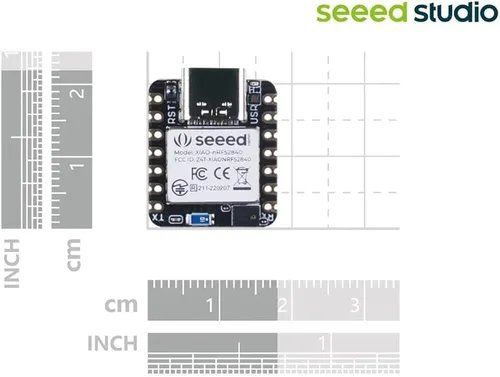 Miniatura 6 de Seeed Studio XIAO nRF52840 Sense - Soporta Arduino/CircuitPython - Bluetooth 5.0 NFC con antena incorporada, MCU con IMU de 6 ejes Funciona