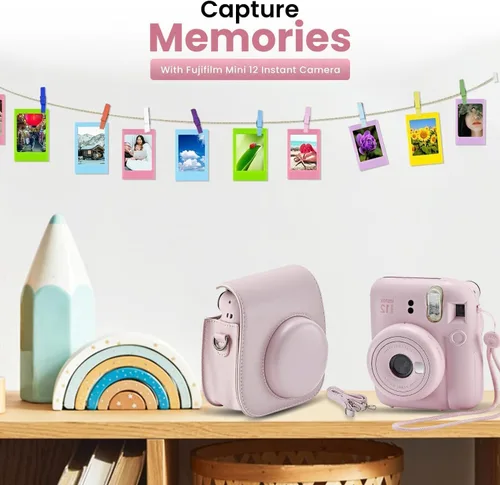 Miniatura 2 de Cámara Fujifilm Instant Mini 12 + Paquete de Accesorios y Funda Personalizada Compatible + Fuji Instant (20 Fotos) Álbum de Fotos Mini de Diseñador