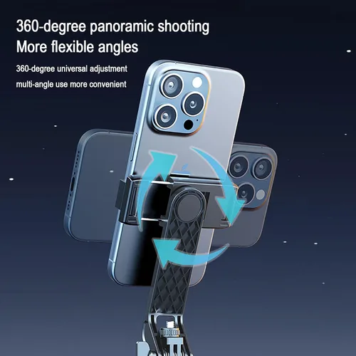 Miniatura 3 de XINBAOHONG Palo selfie, trípode extensible con control remoto Bluetooth para iPhone y Android, tamaño compacto y ligero