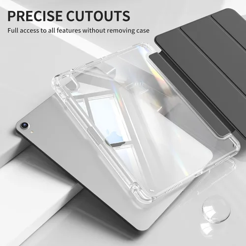 Miniatura 4 de kenke Funda para iPad (A16) de 11ª generación de 11 pulgadas 2025, iPad de 10.9 pulgadas 2022 con soporte para lápices, funda de marco de TPU suave