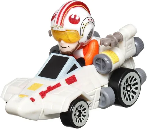 Hot Wheels Racer Verse Luke Skywalker - Coche de juguete para niños a partir de 3 años | Regalo para niños y coleccionistas, HKC07