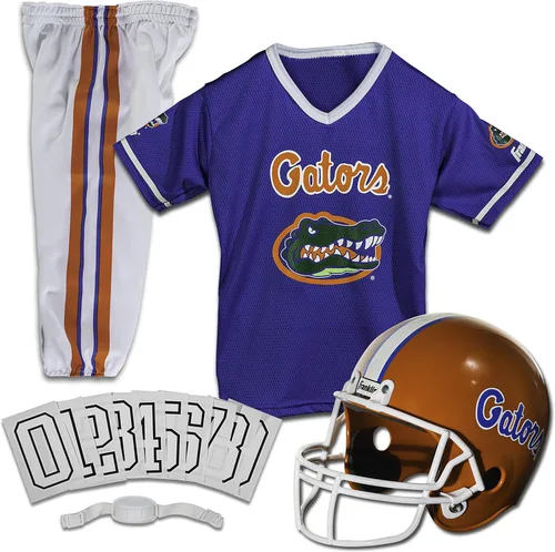 Miniatura 22 de Franklin Sports NCAA - Conjunto de uniforme de fútbol americano para niños, camiseta de fútbol universitario, casco + pantalones para niños y niñas