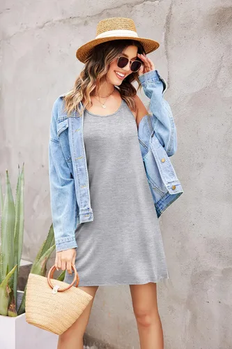 Miniatura 4 de Ekouaer Camisón sin mangas con espalda cruzada para mujer