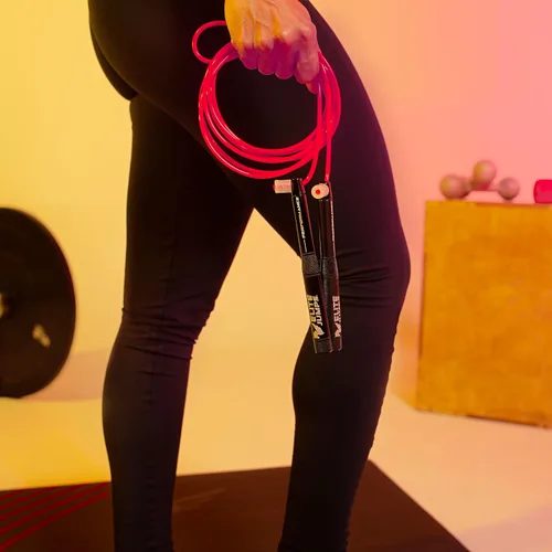 Miniatura 7 de Paquete de cuerda de salto de velocidad 3 cables para interiores, exteriores y trucos Fabricado en Estados Unidos Cuerda de saltar de alta