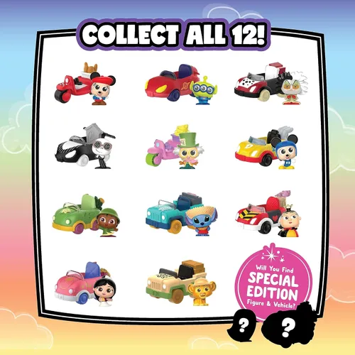 Miniatura 4 de Disney Doorables Let's Go Series 2 - Paquete de 2 figuras y vehículos, los estilos pueden variar, juguetes para niños con licencia