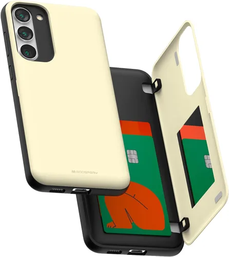 Miniatura 64 de GOOSPERY Funda tipo cartera para Samsung Galaxy S22 Ultra, [tarjetero] parachoques magnético de puerta con cierre automático, cubierta protectora