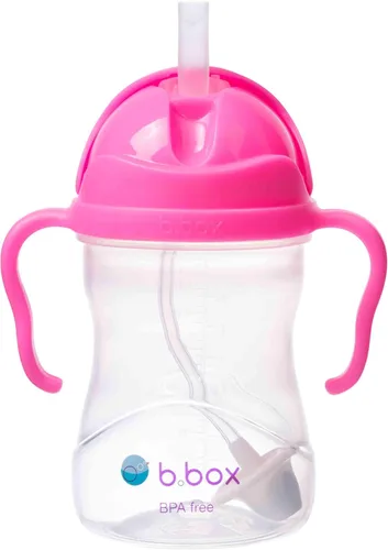 Miniatura 12 de b.box Vaso para sorber con popote pesado. Bebe desde cualquier ángulo, a prueba de fugas, a prueba de derrames, fácil agarre. Sin BPA, apto