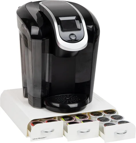 Miniatura 5 de Mind Reader Organizador de cápsulas de café de una sola porción con 3 cajones, capacidad de 36 cápsulas, encimera, 12.25 pulgadas de largo x 13.5