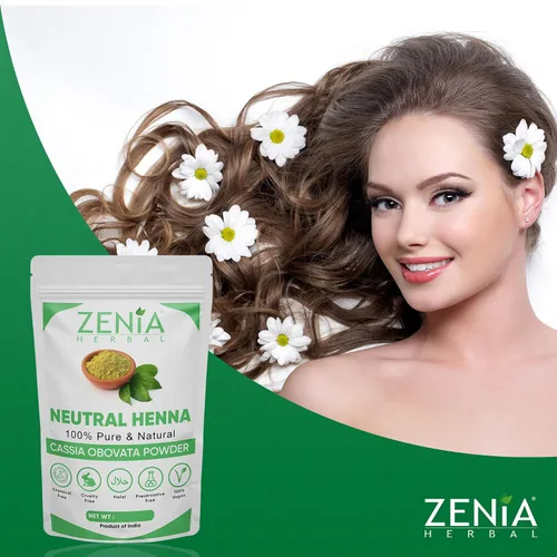 Miniatura 8 de Zenia 100% Pure Neutral Henna Powder (Cassia Obovata) 100g Colorless Henna for Hair Natural Hair Conditioner for Silky, Soft & Shiny Hair