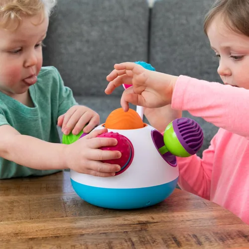 Miniatura 6 de Fat Brain Toys Klickity - Juguetes sensoriales para bebés de 1 año en adelante, actividades de desarrollo temprano multitextura para estimulación