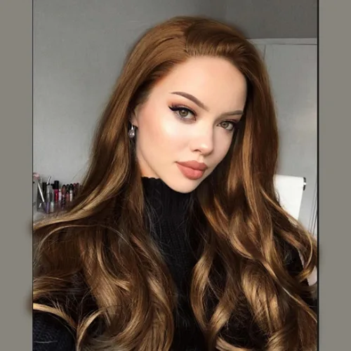 Miniatura 18 de Peluca Baby Blue para Mujeres, las Mejores Pelucas de encaje frontal azules, predepiladas, largas onduladas, peluca de cabello real, sin pegamento