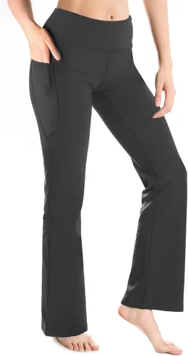 Miniatura 25 de Yogipace - Pantalones de yoga con bolsillos laterales para mujer, de 25/27/29/31/33/35/37 pulgadas, para descansar y para entrenamiento
