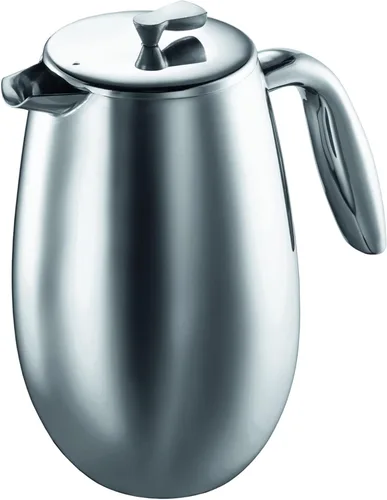 Miniatura 9 de Cafetera de prensa térmica Columbia para tazas de 6 oz de acero inoxidable, Plateado