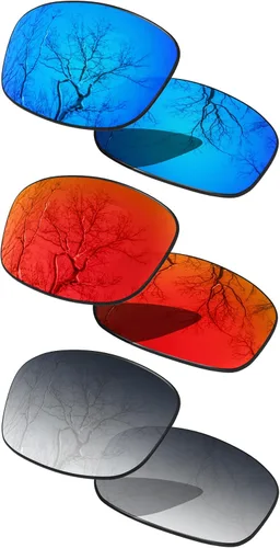 Miniatura 13 de Set of 3 Replacement Lenses for Oakley Fives Squared OO9238 Pack