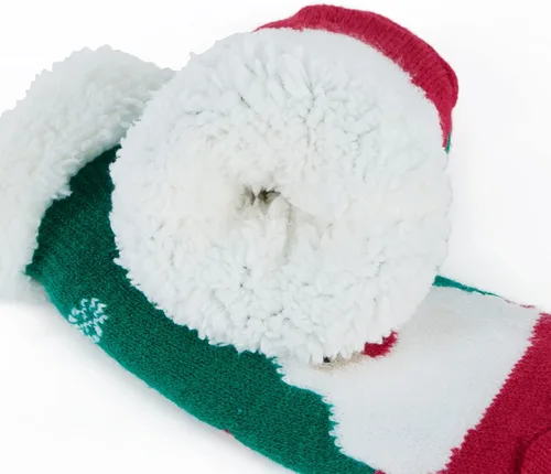 Miniatura 6 de Zando Calcetines peludos de Navidad para niños y niñas, calcetines térmicos gruesos, suaves y esponjosos, calcetines acogedores para niños pequeños
