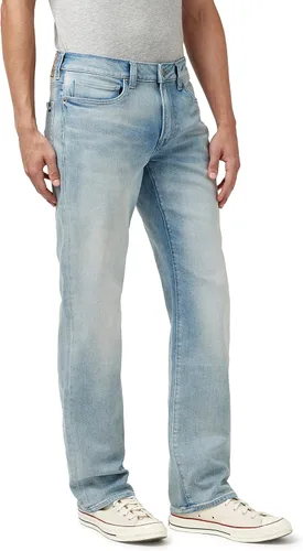 Miniatura 3 de Buffalo David Bitton Jeans de pierna recta relajada para hombre con tela elástica, Índigo Sp23