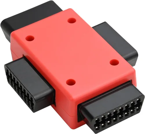 Miniatura 4 de iKKEGOL Pocket OBD2 OBDII Full 16 Pin Macho a 3 Hembra 1 a 3 OBD Cable Divisor Convertidor Adaptador para Diagnóstico Extensor Rojo (Rojo)
