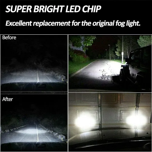 Miniatura 6 de Luces antiniebla LED redondas de 3.5 pulgadas, lámpara antiniebla de repuesto blanca universal para Honda, Ford, Nissan, Subaru, Suzuki, Lincoln