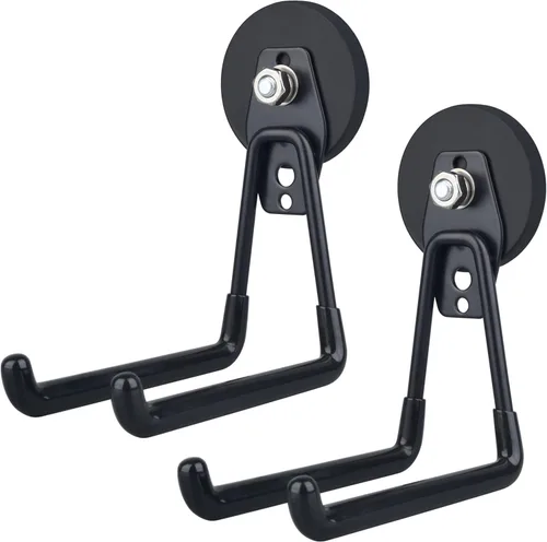Miniatura 19 de ULIBERMAGNET Ganchos Magnéticos Ultimate Fuertes, Imán Grande con Ganchos para Herramientas de Trabajo Pesado, Sierra Caladora, Manguera, Paquete