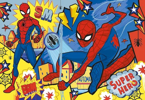 Miniatura 2 de Clementoni 24216, Spider-Man Supercolor Maxi Puzzle para niños, 24 piezas, a partir de 3 años