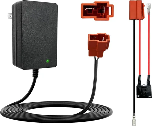 Cargador de batería de 24 V y arnés de cable de batería compatible con juguetes de paseo para niños, baterías de 24 voltios (28.8 V) para niños,