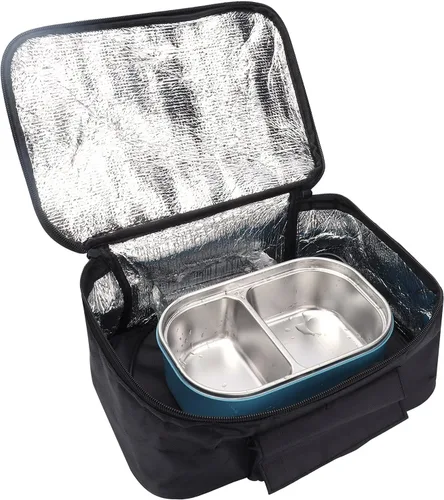 Mini horno portátil de calefacción eléctrica para coche, calentador de alimentos portátil de 12 V, calentador eléctrico de calentamiento rápido,
