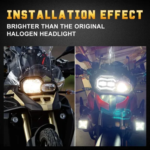 Miniatura 4 de M MIBAHE Faro LED de luz alta/baja con conjunto de faros LED DRL compatible con BMW F800GS F800GS Adventure F700GS F650GS