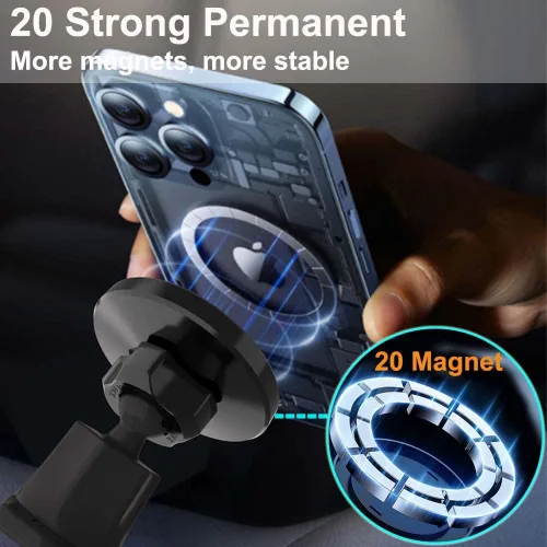 Miniatura 5 de Soporte magnético para portavasos de automóvil para MagSafe, paquete de 2 soportes para teléfono celular con expansor de portavasos para portavasos