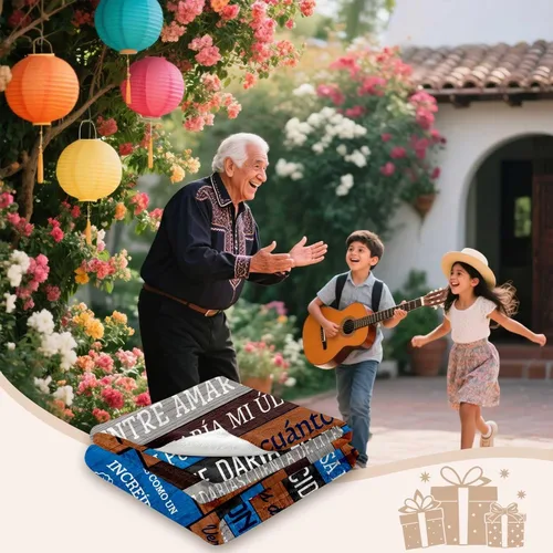 Miniatura 2 de Regalos de Abuelito, Regalos para Abuelo Dia del Padre, Regalos para Abuelo en Español, El Mejor Abuelo Del Mundo, Manta para abuelo 60 x 50