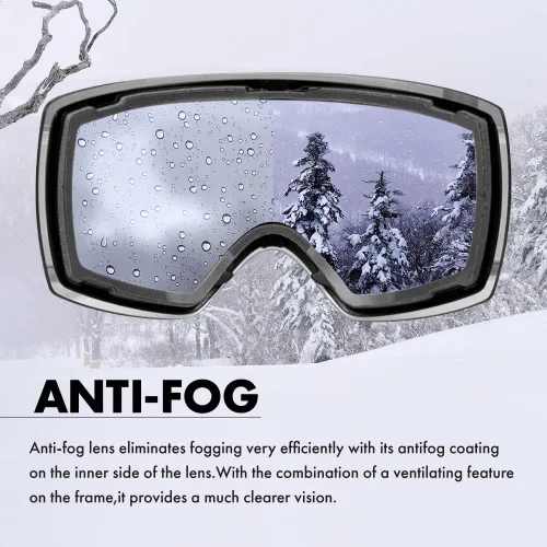 Miniatura 4 de ZERO TECH BASE Lente de repuesto compatible con gafas Oakley Snow Goggles intercambiables lente espejo CROWBAR