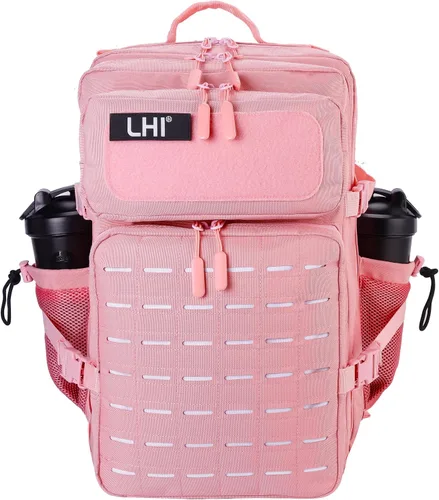 Miniatura 20 de LHI - Mochila táctica militar para hombre, 25/45 L, mochila grande Molle del ejército, mochila de asalto de 3 días, para senderismo