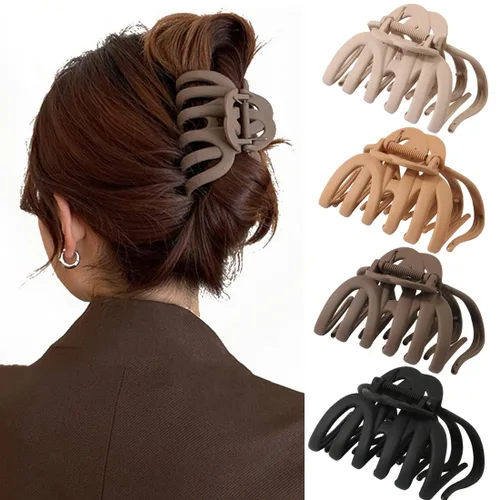 4 Piezas Pinzas de Garra de Pulpo Pinzas de Garra para Cabello de Pulpo para Mujeres 3.8" Pinza Grande para Cabello para Mujeres Agarre Fuerte Clip