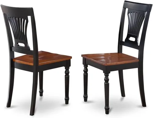 Miniatura 4 de East West Furniture HLPL3-BCH-W Hartland - Juego de cocina de 3 piezas que contiene una mesa redonda con pedestal y 2 sillas de comedor, 42 x 42
