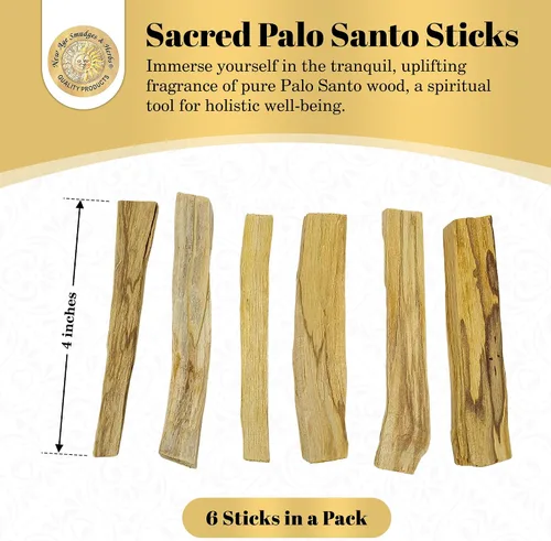 Miniatura 2 de Sacred Palo Santo - Varillas de incienso de madera – New Age Smudges & Herbs Arnés de madera sagrada para limpieza, meditación y energía De