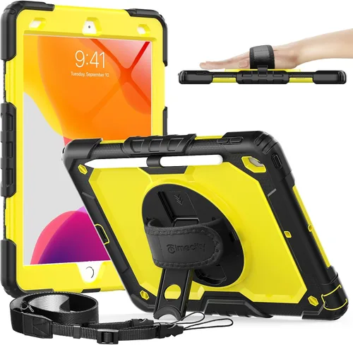 Miniatura 14 de Timecity - Funda para iPad de 9ª/8ª/7ª generación, de 10.2 pulgadas, funda protectora resistente con protector de pantalla, soporte giratorio