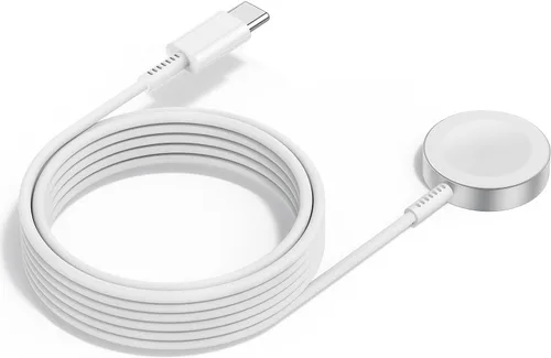 Paquete de 2 cables de carga para Apple Watch, cargador rápido magnético a cable USB-C de 3 pies (1m), cargador rápido inalámbrico portátil para