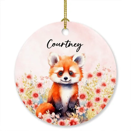 Miniatura 7 de Adorno de elefante de Navidad 2025, lindo adorno de elefante personalizado para árbol de Navidad, adornos de elefantes florales para bebés, regalos