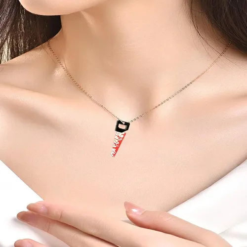 Miniatura 5 de 20 dijes de cuchillos falsos de Halloween, mini cuchillo acrílico de terror, cuentas colgantes para hacer joyas, aretes, pulseras, collares