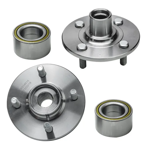 Miniatura 13 de Detroit Axle - Bujes de rodamiento de rueda traseros de 2 piezas para Volkswagen Jetta Beetle Golf City Audi TT Quattro, 2 rodamientos de ruedas