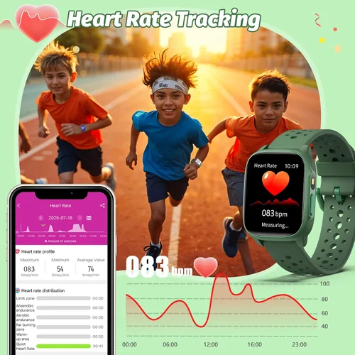 Miniatura 5 de Reloj para niños con 140 modos deportivos, rastreador de fitness para niños de 1.5 pulgadas, reloj inteligente para niñas, no requiere