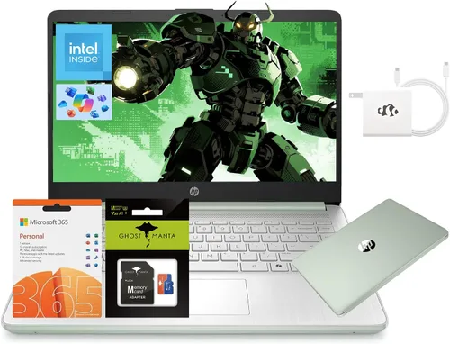 Miniatura 8 de HP Portátil de 14 pulgadas, procesador Intel N150 (Beat i3) 16 GB de RAM 256 GB de almacenamiento (128 GB UFS + tarjeta SD de 128 GB) 1 año Office